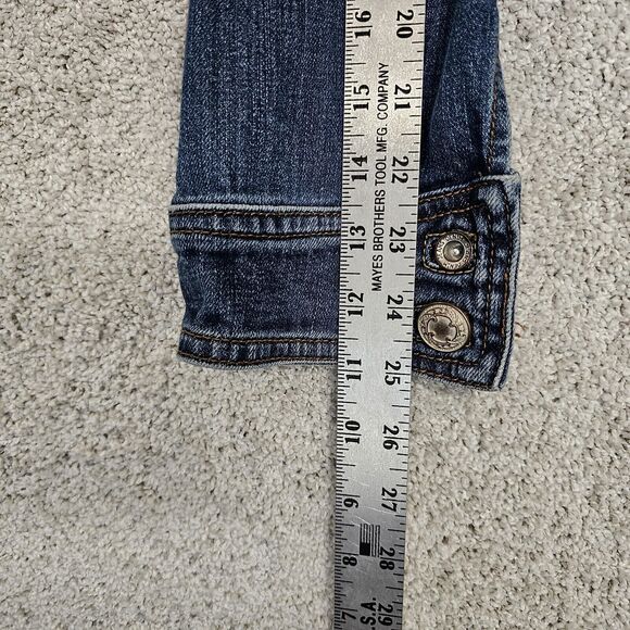 VTG Promod Women's Distressed Denim Jean Jacket US Size Medium? - Picture 7 of 8